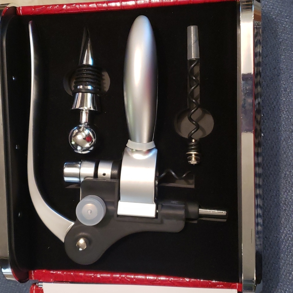 New prepology wine set. Still zip tied in